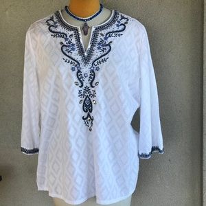 Charter Club Cotton Tunic -Large